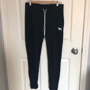 Black Skinny Pink Sweatpants